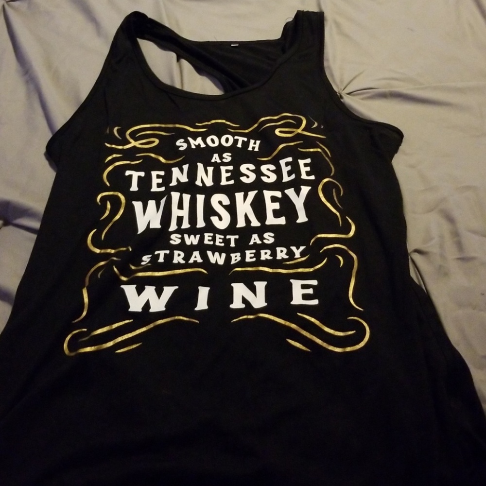 Black tank top